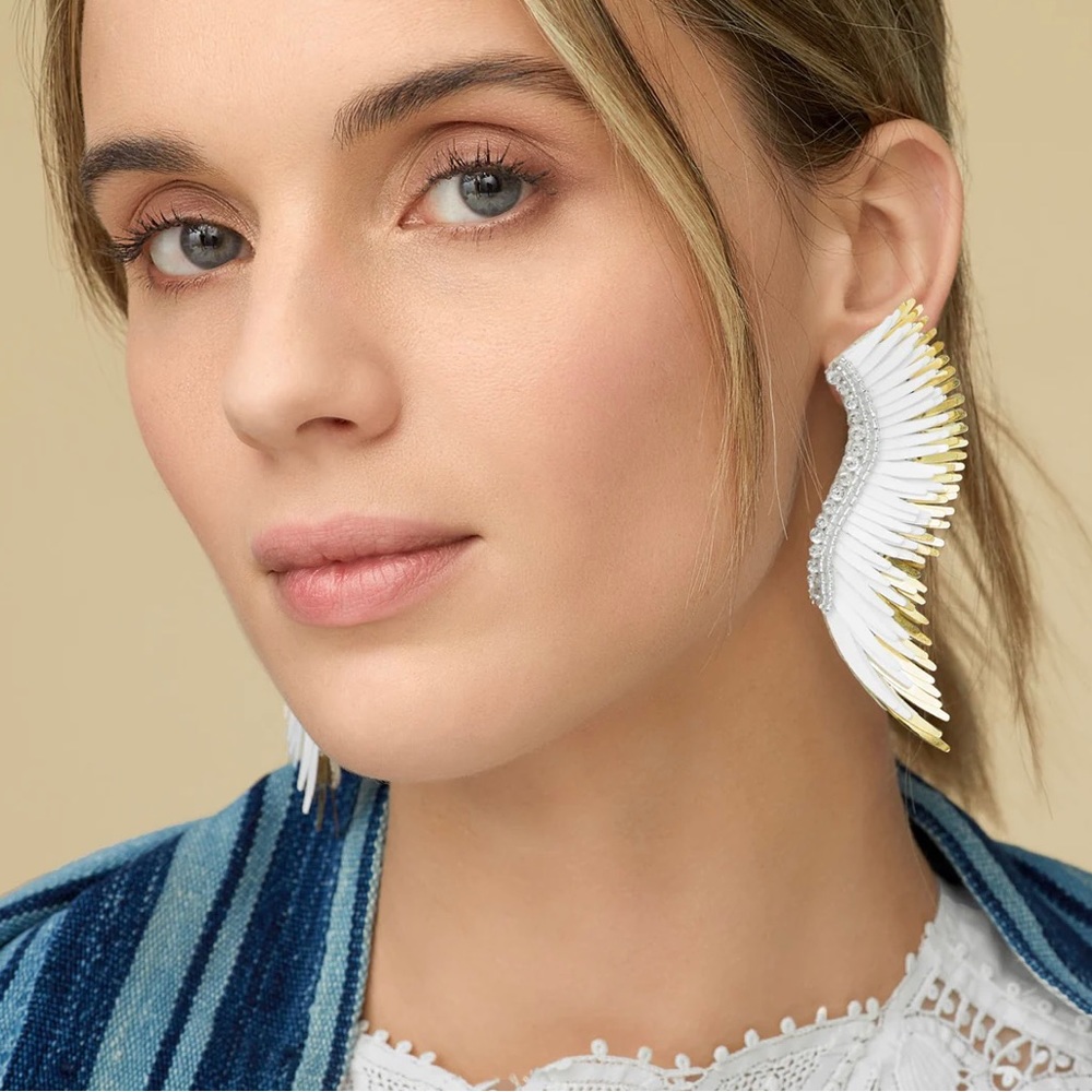 🌺🎉HP🎉🌺 NWT Mignonne Gavigan Madeline Blue Multi Statement Earrings - Picture 14 of 15